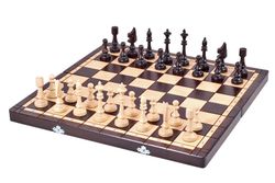 Шахматы деревянные 48x24х6 см, 1.6 кг, высота короля 9.8 см Club Chess CH150 (8393)