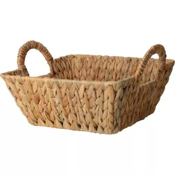 купить Короб для хранения H&S 50942 impletit din trestie 30x27x11cm сu manere в Кишинёве 