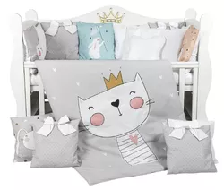 купить Детское постельное белье PernaMea Set lenjerie 8 piese Premium Zoo (PM.105896/5) в Кишинёве 
