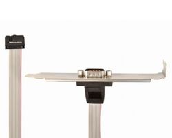 CableExpert CCDB9RECEPTACLE DB9 COM port receptacle on bracket housing, 25cm