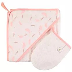 cumpără Accesoriu pentru baie Premaman PBRF0I-RGF-UNQ Prosop de baie cu gluga si manusa Magic Bird în Chișinău 