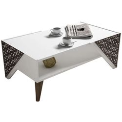 cumpără Măsuţă cafea Trendy Beril, Alb 105x58x40cm în Chișinău 