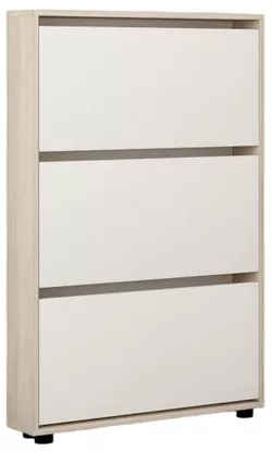 купить Полка для обуви Mobildor-Lux Leo Slim 60x16x125H cm Sonoma/White в Кишинёве 