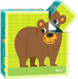 cumpără Puzzle Tooky Toy R25 /24(R25B/46) (70000) Puzzle din cuburi din lemn TL690 în Chișinău 