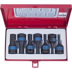cumpără Set de tubulare, bite, duze King Tony 4407MP набор насадок ударных HEX 4-14мм, 1/2", 7 пр. în Chișinău 