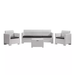 cumpără Set mobilier de grădină Bica Nebraska 3 White în Chișinău 