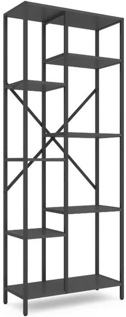 купить Cтеллаж складской Nex Home Raft metalic Loft Cascade 1780x700x300mm, 7 nivele, PAL, Anthracite/Anthracite в Кишинёве 
