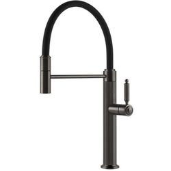 cumpără Bateria bucătărie Gessi 60634-707 Venti20 Black Metal Brushed PVD în Chișinău 