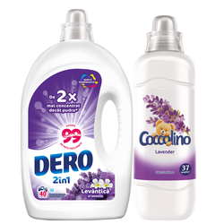 Dero 2in1 Лаванда и жасмин, 2 Л + Coccolino 925 мл в подарок