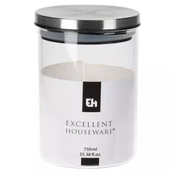 cumpără Container alimentare Excellent Houseware 46869 0.75l, 14cm, крышка металлическая în Chișinău 