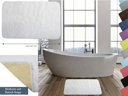 Коврик для ванной комнаты 40X60cm MSV белый, микрофибра