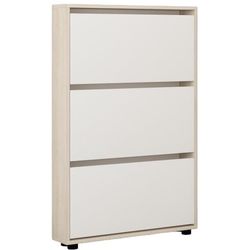 купить Полка для обуви Mobildor-Lux Leo Slim 100x16x125H cm Sonoma/White в Кишинёве 