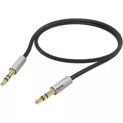 cumpără Cablu pentru AV Hama 173877 AluLine Connecting Cable, 3.5 mm jack plug, 0.5 m, silver în Chișinău 