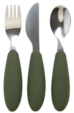 купить Посуда для кормления BIBS 4340218 Set tacamuri din otel inoxidabil Hunter Green в Кишинёве 