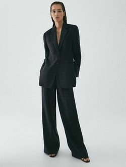 Брюки Massimo Dutti Чёрный 5094/555/462