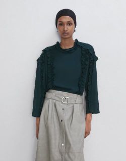 Блуза ZARA Темно зеленый zara 3666/185/501