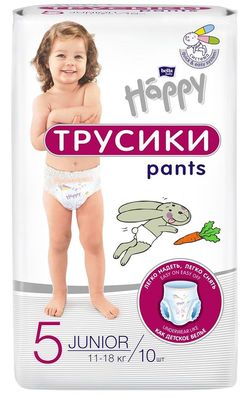 Трусики Bella Baby Happy Junior, 10 шт.