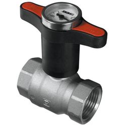 купить Запорная арматура HERZ Robinet bila apa FF 3/4" miner rosu tip T cu termometru (88549) в Кишинёве 