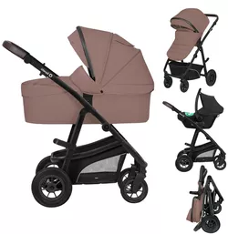 cumpără Сărucior pentru copii Lionelo Carucior 3in1 transformabil Bianka Beige Taupe în Chișinău 