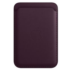 cumpără Husă pentru smartphone Apple iPhone Leather Wallet with MagSafe Dark Cherry MM0T3 în Chișinău 