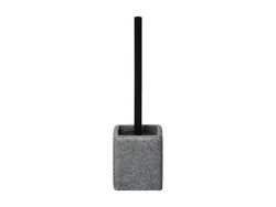 Perie WC cu suport "cub" Tendance Stone, polirezin