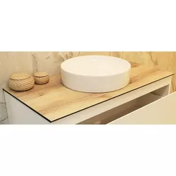cumpără Blat pentru lavoar Bayro Bergamo 700x520 панель CrownLam 12мм delano eiche în Chișinău 