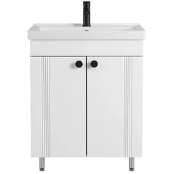 купить Шкаф под умывальник Mashtab 12130 Palma (Sava) cu 2 uși 650x470x850 Alb mat в Кишинёве 
