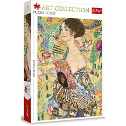 купить Головоломка Trefl 10925 Puzzles 1000 Art Collection: Lady with a Fan в Кишинёве 