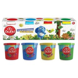 cumpără Set de creație BuBu OH0003 Plastilină de modelat în borcănele, 4 x 125 g în Chișinău 