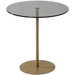 купить Журнальный столик Trendy Chill-Out, Золотой, Темно-серый 50x50x50 см в Кишинёве 