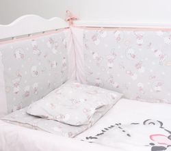купить Детское постельное белье PernaMea Set lenjerie 8 piese Teddy love Pink (PM.100262/8) в Кишинёве 