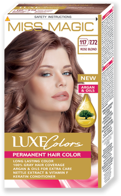 Краска для волос, SOLVEX Miss Magic Luxe Colors, 108 мл., 117 (7.72) - Розово-русый