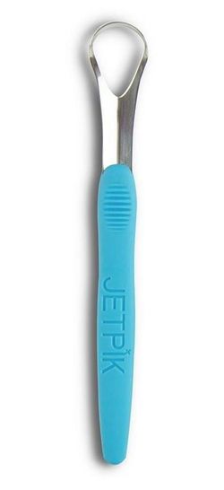 cumpără Accesoriu perie de dinți Jetpik Stailess Steel Tongue Cleaner-Blue în Chișinău