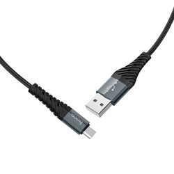 Hoco Cable USB to Micro USB X38 Cool 2.4A 1m, Black