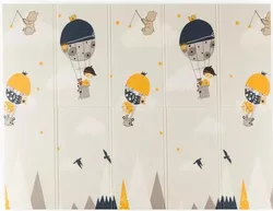 купить Коврик игровой Petite&Mars 435074 Covoras de joaca pliabil 2in1 Campy Mountains&Triangles в Кишинёве 