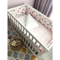 cumpără Lenjerie de pat pentru copii Veres 222.01 Sleepy moon pink (6ед.) în Chișinău 