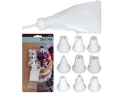 Мешок кондитерский Cucina 32cm и 10 насадок