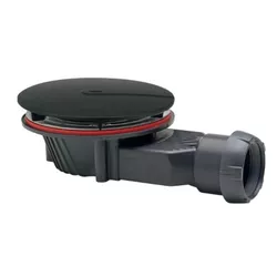 cumpără Sifon pentru cădițe de duș Polimat 6103070 Slim H40 D90 antimiros black mat în Chișinău 