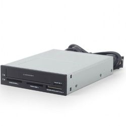 3.5" Card Reader Internal Gembird FDI2-ALLIN1-03, 2.5'' HDD/SSD drive bay, SD/MMC/RS-MMC/MS/MicroSD