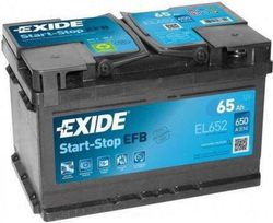 купить Автомобильный аккумулятор Exide Start-Stop EFB 12V 65Ah 650EN 278x175x175 -/+ (EL652) в Кишинёве 