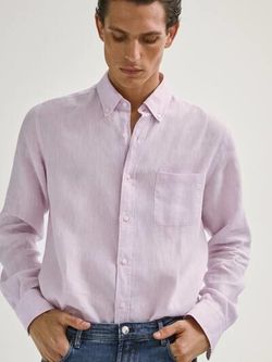 Рубашка Massimo Dutti Розовый 0144/144/902
