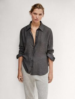 Блуза Massimo Dutti Серый 5107/570/802