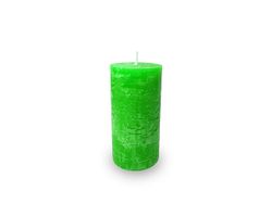 Lumanare Decor 12X6cm, 38ore, Hand made, verde