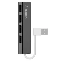 cumpără Adaptor de rețea USB Belkin F4U042BT 4-Port USB-A Ultra-Slim Travel Hub în Chișinău 