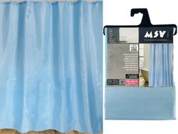 Perdea pentru dus 180X200cm MSV albastra, poliester