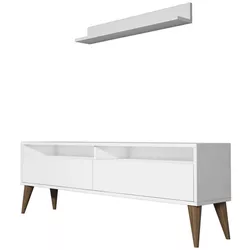 купить Тумба напольная для TV Trendy Cel mai bun, Alb 150x50x30cm в Кишинёве 