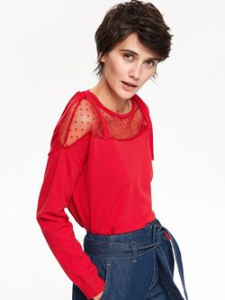 Pulover TOP SECRET Rosu SSW2624CE