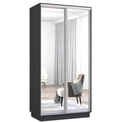 купить Шкаф Mobildor-Lux Fox uși glisante din oglinzi (120x60x230H cm) Anthracite в Кишинёве 