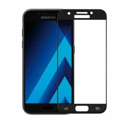 Защитное стекло Samsung A720 BLACK (5D )