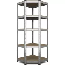 cumpără Raft de depozitare Nex Home Raft metalic colț Budget 1800x700x400x425mm, 5 nivele MDF, galvanizat în Chișinău 